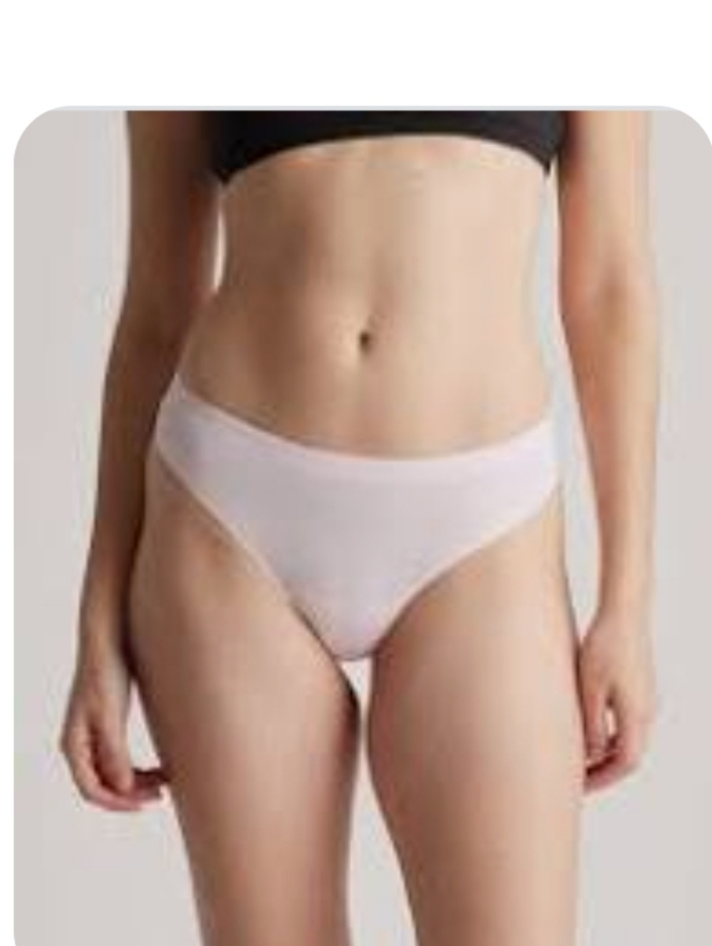 Quince Invisible Bonded Thong 6 Pack Light Pink NEW
